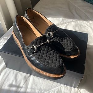 Naturalizer black Edina shiny loafer slip on